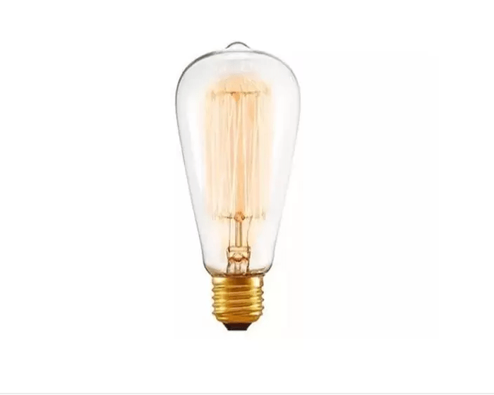 Lâmpada Retrô Edison Filamento De Carbono