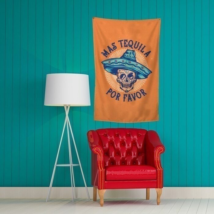 Bandeira Decorativa Mas Tequila Por Favor