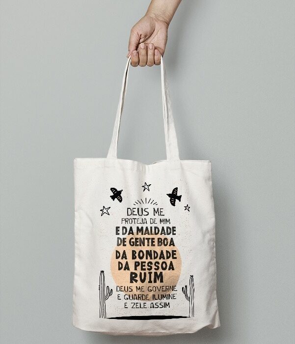 Ecobag Deus Me Proteja de Mim