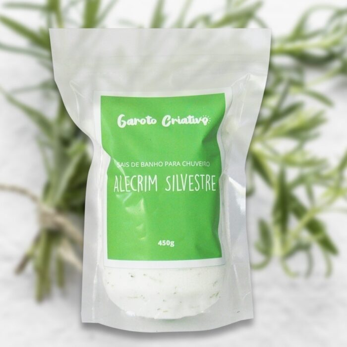Sais de Banho Para Chuveiro Alecrim Silvestre 500g