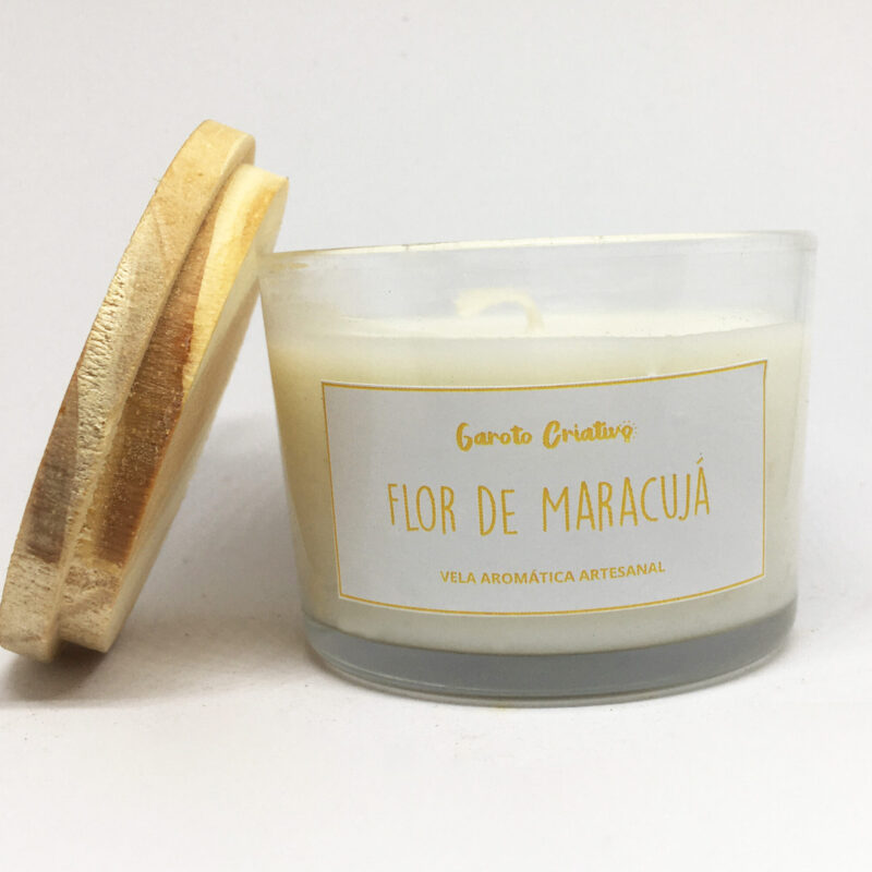 Vela Artesanal Flor de Maracujá - Imagem 2