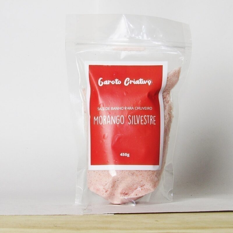Sais de Banho Para Chuveiro Morango Silvestre 500g - Imagem 3