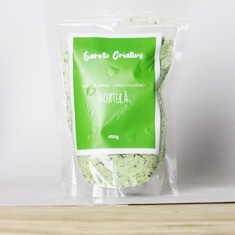 Sais de Banho Para Chuveiro Hortelã 500g - Imagem 2