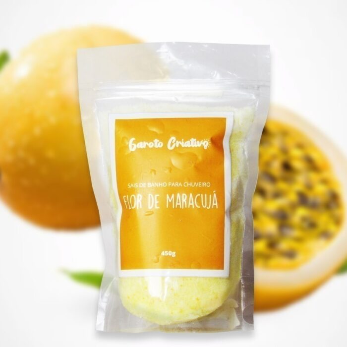 Sais de Banho Para Chuveiro Flor de Maracujá 500g