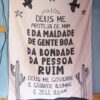 Bandeira Decorativa Deus Me Proteja