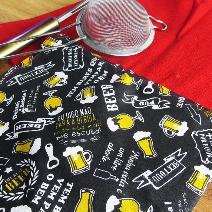 Pano de prato Cerveja – Vermelho G