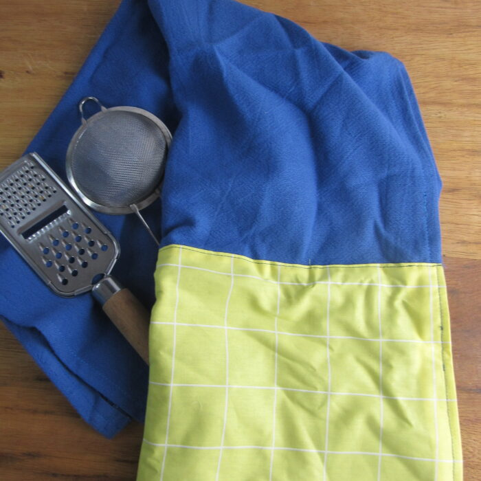 Pano de prato Grid Amarelo – Azul G