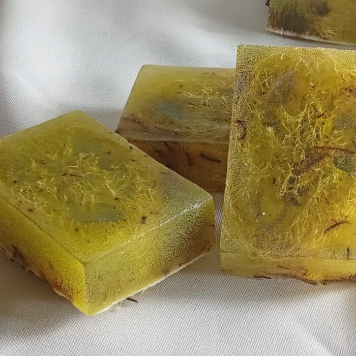 Kit sabonete com esponja vegetal Alecrim