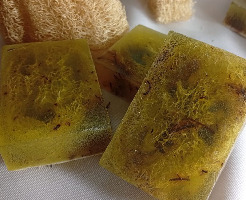Kit sabonete com esponja vegetal Alecrim - Imagem 2
